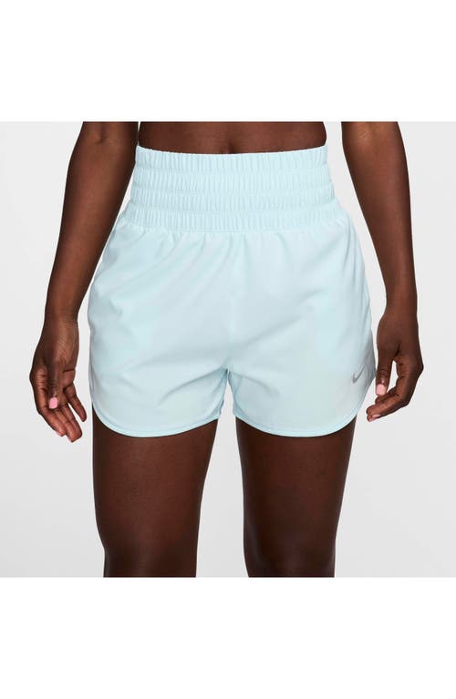 Shop Nike Dri-fit Ultrahigh Waist 3-inch Brief Lined Shorts In Glacier Blue