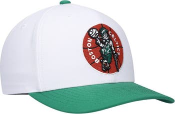 Men's Boston Celtics Mitchell & Ness Cream Core Basic Snapback Hat
