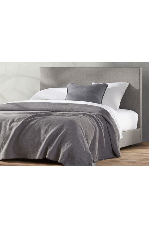 Coyuchi Cozy Organic Cotton Blanket in Charcoal at Nordstrom