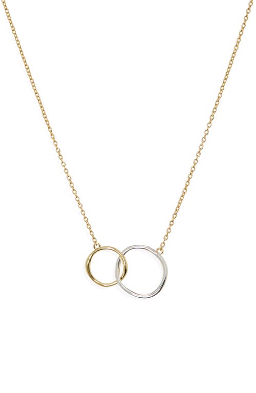Circle Link Necklace in Gold/Sil