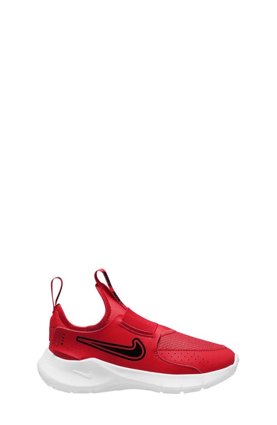 Nike Flex Runner 3 Slip-on Shoe In University Red/ Black