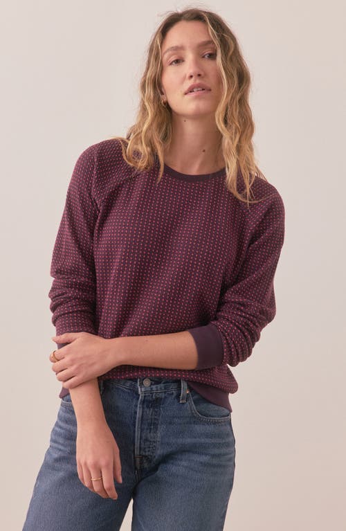 Shop Marine Layer Daisy Textured Stitch Sweater In Plum