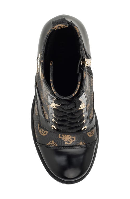 Guess Neadyn Lace-up Bootie In Black 2