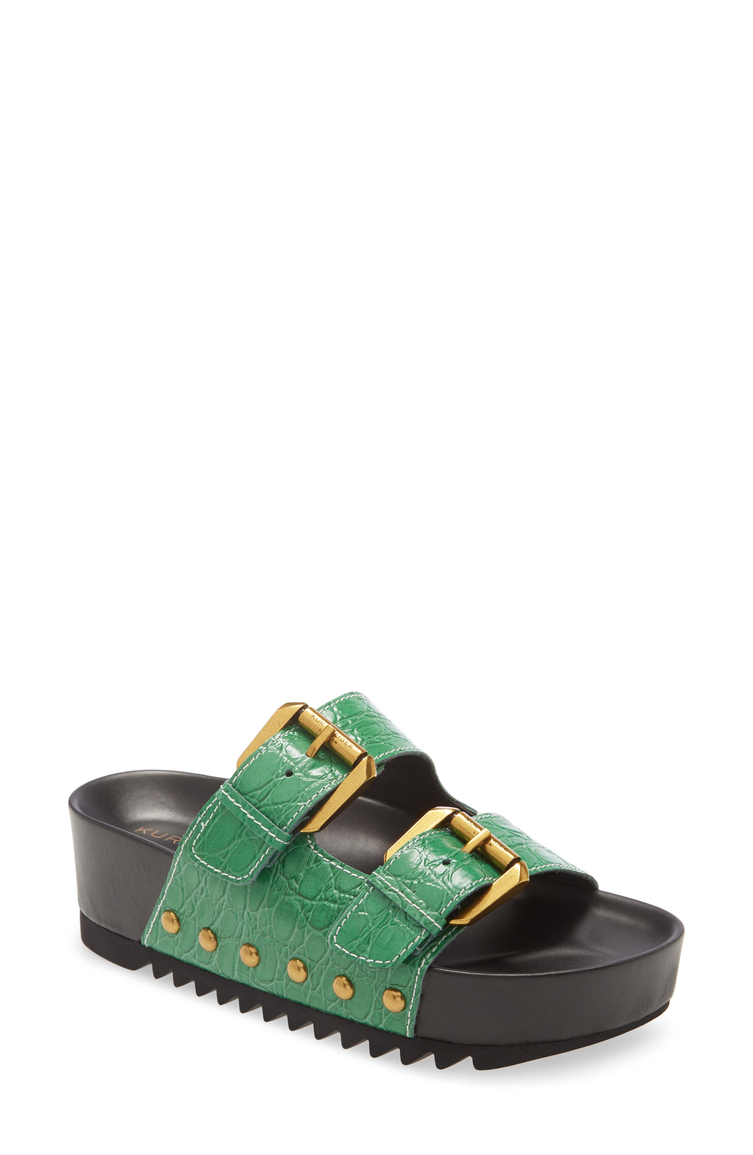 kurt geiger green sandals