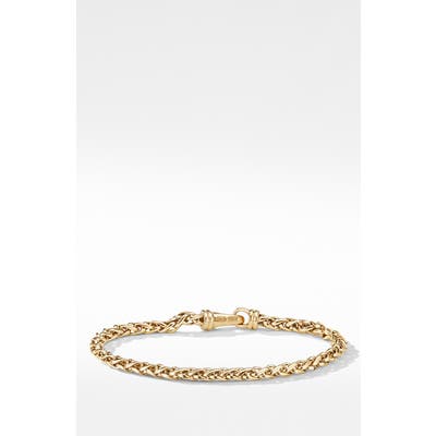 David Yurman Wheat Chain Bracelet In 18K Yellow Gold
