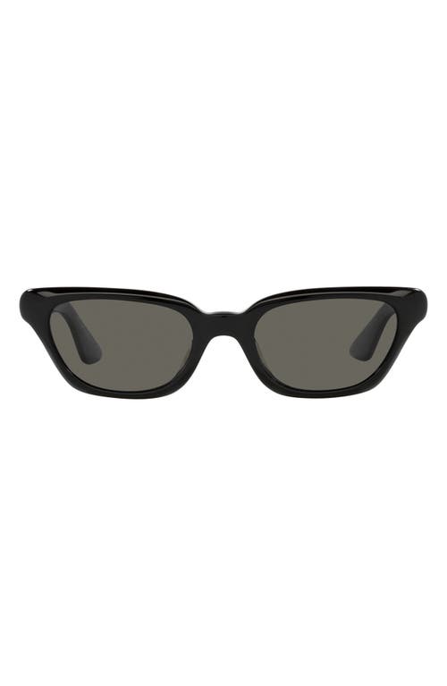 Oliver Peoples x KHAITE 1983C 52mm Irregular Sunglasses in Black at Nordstrom
