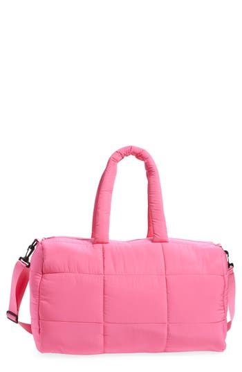 Mytagalongs Cloud Duffle Bag In Neon Pink
