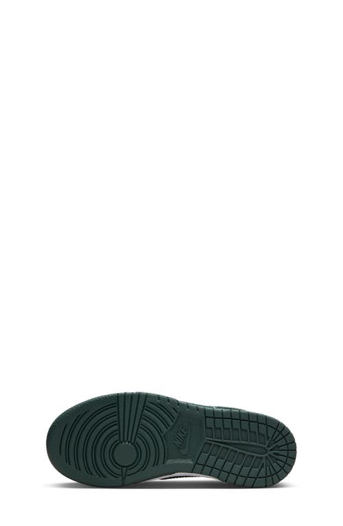Nike Big Kids Green & White Dunk Low Sneakers In White/vintage Green/white