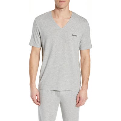 Boss Regular Fit V-Neck T-Shirt, Grey