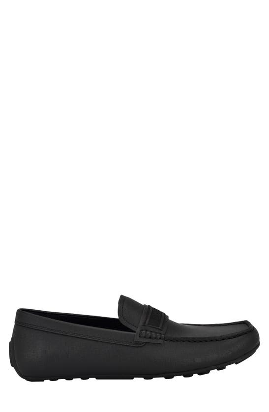 Shop Calvin Klein Oliver 3 Loafer In Black Leather