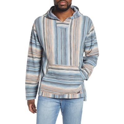 Faherty Reversible Terry Poncho, Blue