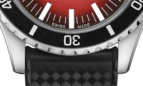 Mido Ocean Star Tribute Watch, 41mm In Black/red Gradient