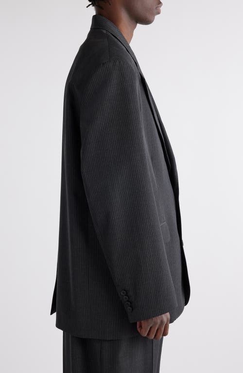 Acne Studios Over Monobreast Blazer In Anthracite Grey