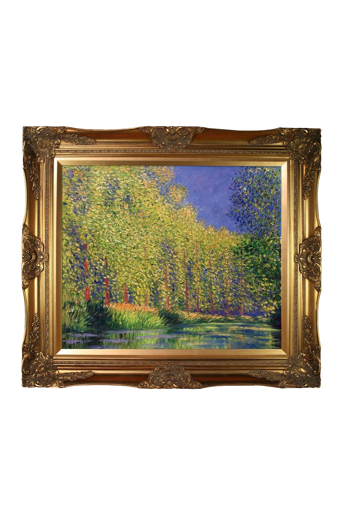1876 overstockArt Les Tuileries Musee Marmottan Oil Painting with Victorian Gold Frame by Monet