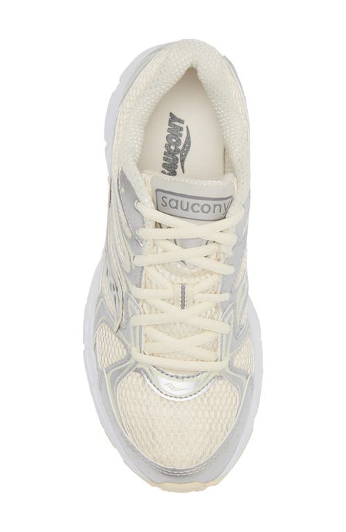 Shop Saucony Ride Millenium Sneaker In Cream/silver