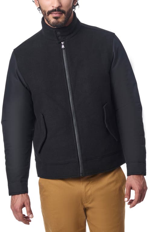 Shop Bernardo Hybrid Harrington Jacket In Black