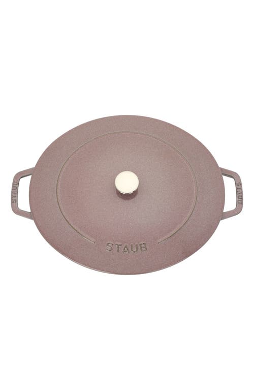 Staub 6.25-quart Enameled Cast Iron Shallow Oval Dutch Oven In Lilac