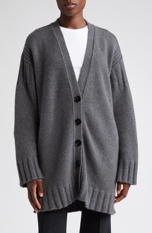 Jil Sander Chunky Cashmere Cardigan in Medium Grey at Nordstrom, Size 6 Us
