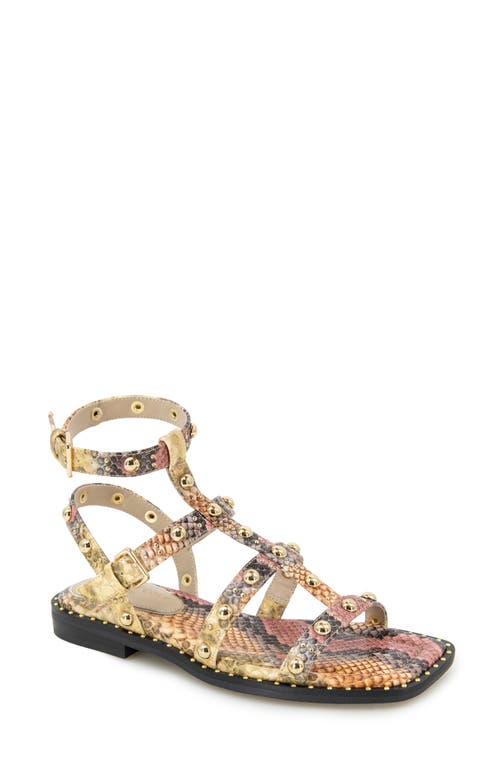 Kenneth Cole Ruby Studded Sandal Pink Multi Snake at Nordstrom,