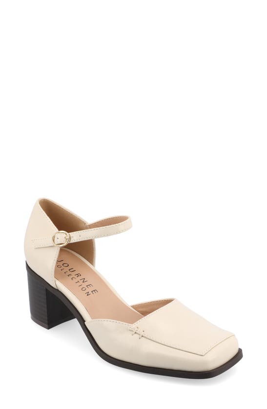 JOURNEE COLLECTION JOURNEE COLLECTION EVANGELINE BLOCK HEEL PUMP