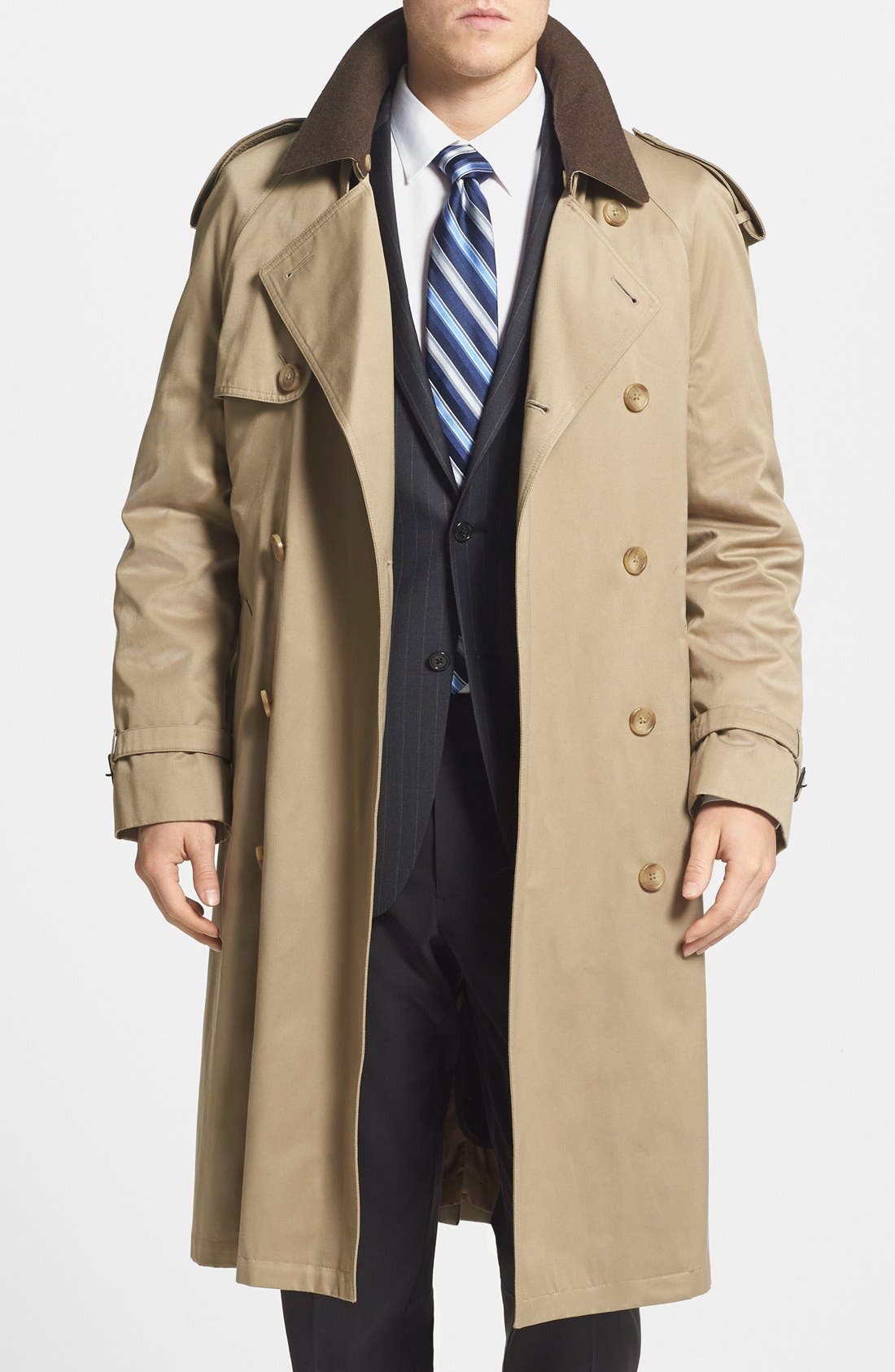 mens tan trench coat