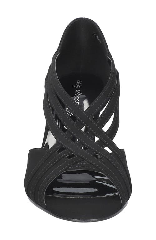 Shop Easy Street Oceana Strappy Sandal In Black