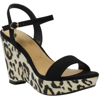 J.renee Sharbel Wedge Sandal, Black