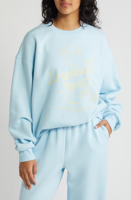 Limoncello Graphic Sweatshirt in Omphalodes