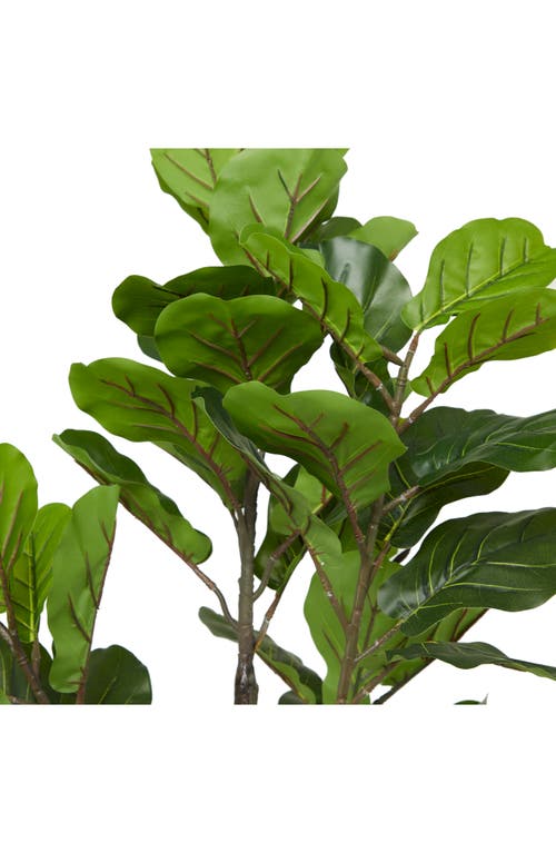 GINGER BIRCH STUDIO GINGER BIRCH STUDIO GREEN FAUX FOLIAGE ARTIFICIAL FIDDLE FIG LEAF TREE