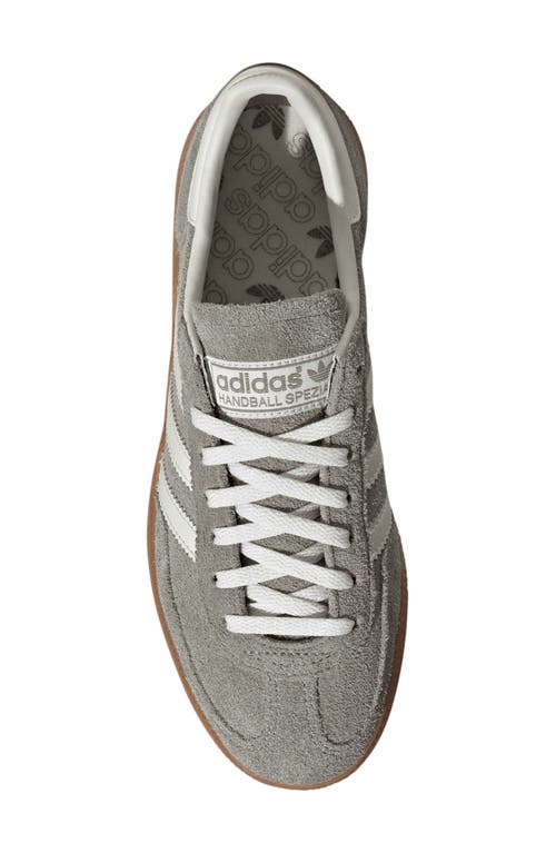 Shop Adidas Originals Adidas Handball Spezial Sneaker In Silver Pebble/off White/gum