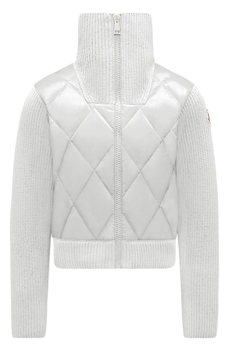 Moncler Kids' Quilted Down & Knit Cardigan | Nordstrom