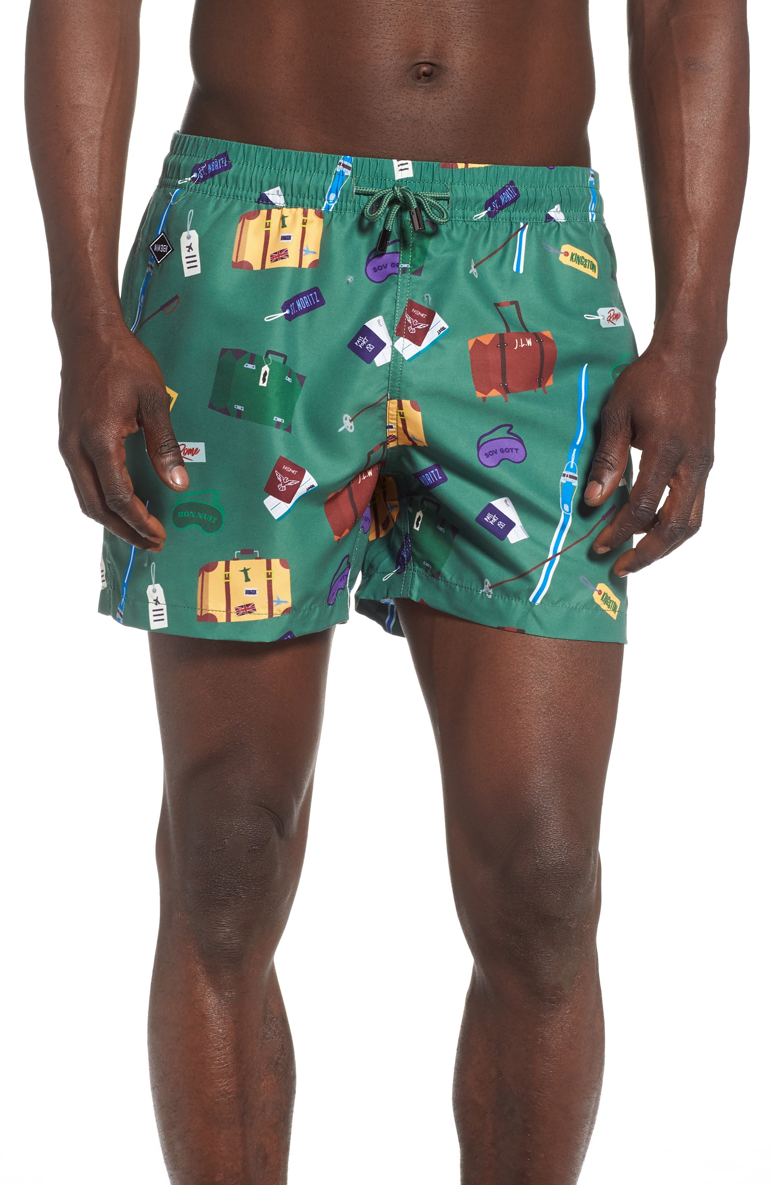 Nikben Wes Swim Trunks, Green