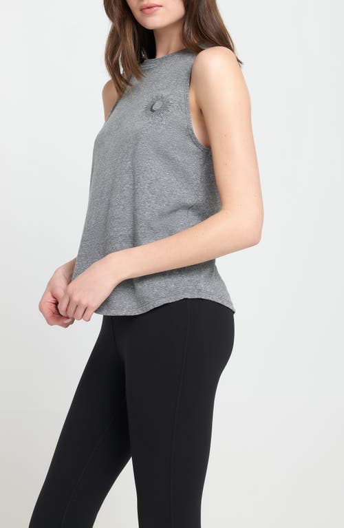 Shop Spiritual Gangster Harmony Jade Muscle Tank In Heather Grey