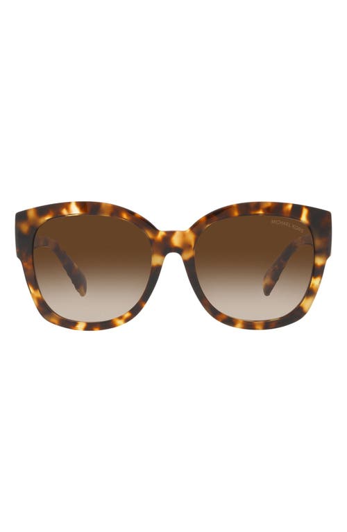 Michael Kors Baja 56mm Gradient Square Sunglasses in Tort