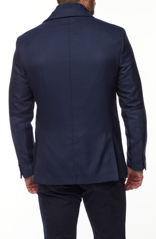 Shop Robert Graham The Jetset Wool Blend Sport Coat With Removable Bib In Navy