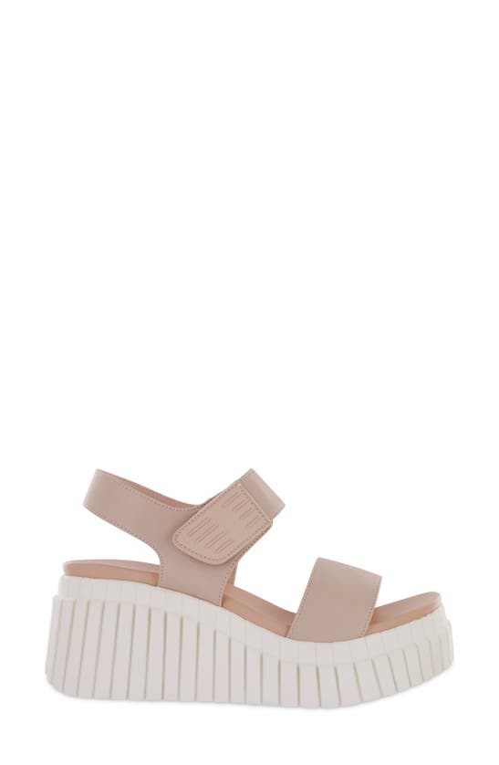 Shop Mia Yuri Platform Wedge Sandal In Blush