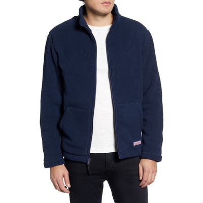 Vineyard Vines Stillwater Faux Fleece Jacket, Blue