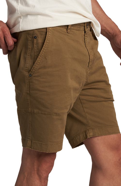 Shop Rowan Walsh Stretch Cotton Twill Shorts In Umber