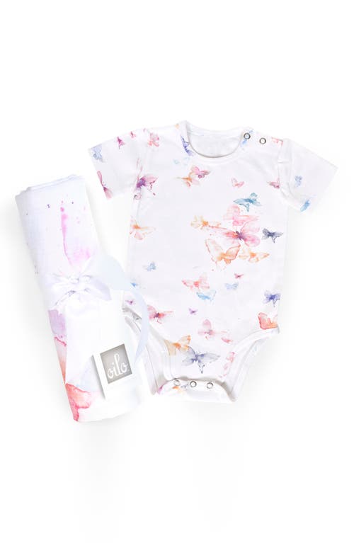Oilo Cotton Bodysuit in Butterfly at Nordstrom