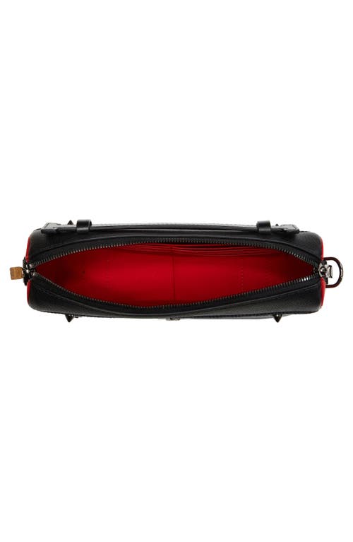 Christian Louboutin Ruisbuddy Leather Crossbody Bag In Black/loubi/black
