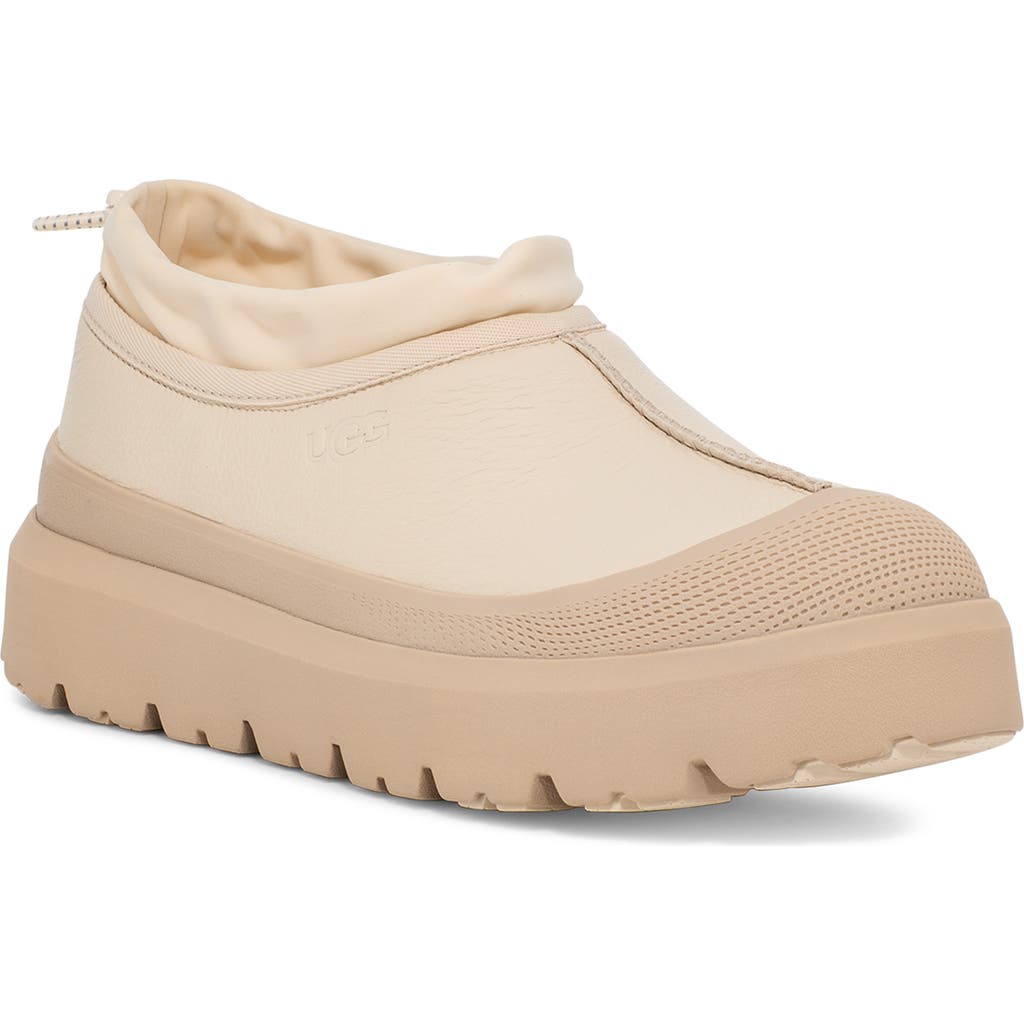 Ugg(r) Tasman Waterproof Hybrid Slip-on Shoe In Birch/white Pepper