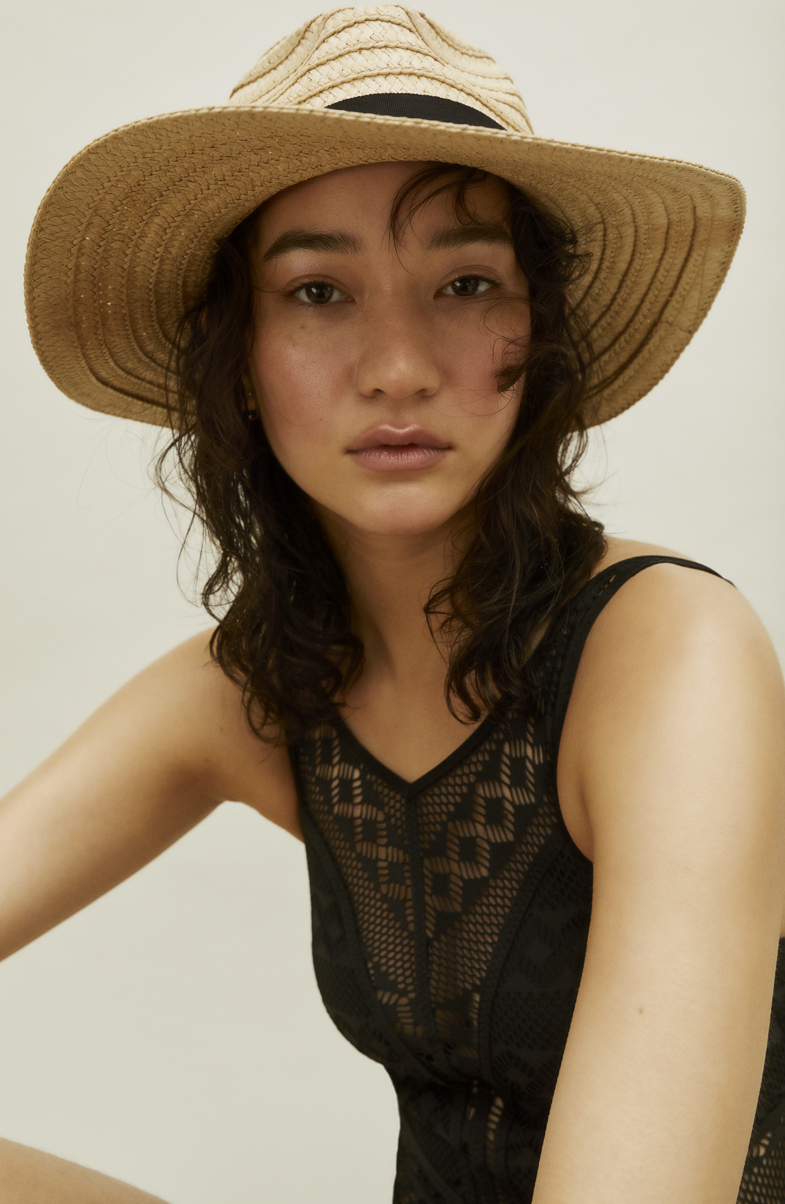 madewell braided straw sun hat