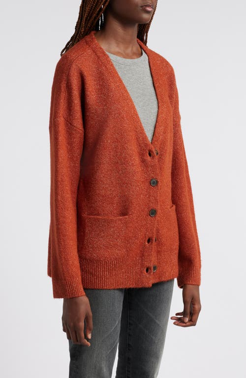 Shop Treasure & Bond Clean Oversize Cardigan In Rust Hills