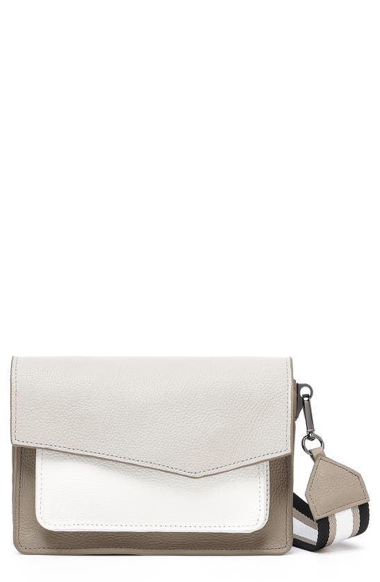 Botkier Cobble Hill Leather Crossbody Bag In Greige Combo