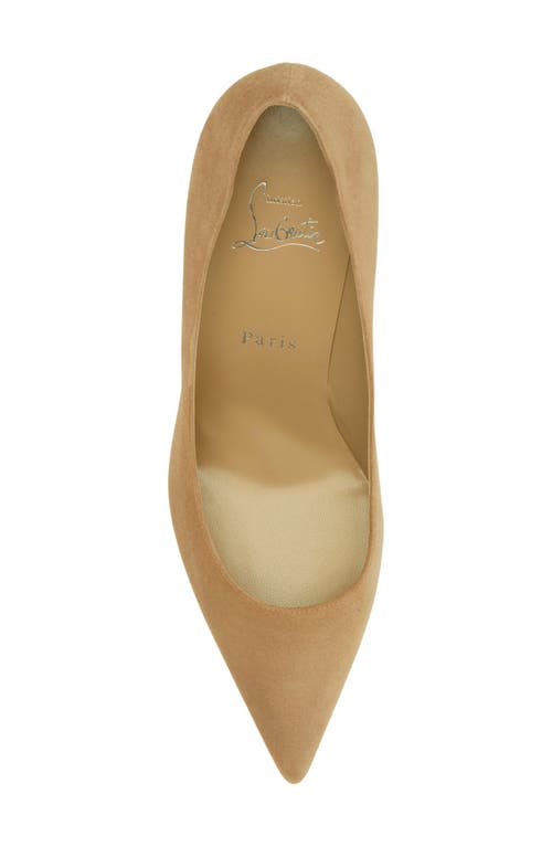 Shop Christian Louboutin Kate Suede Pointed Toe Pump In Lionne/lin Lionne