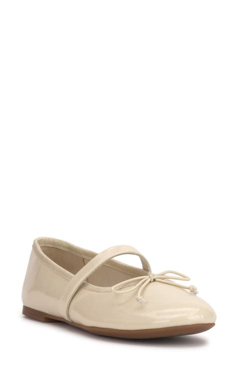 Women's Ivory Mary Jane Flats | Nordstrom