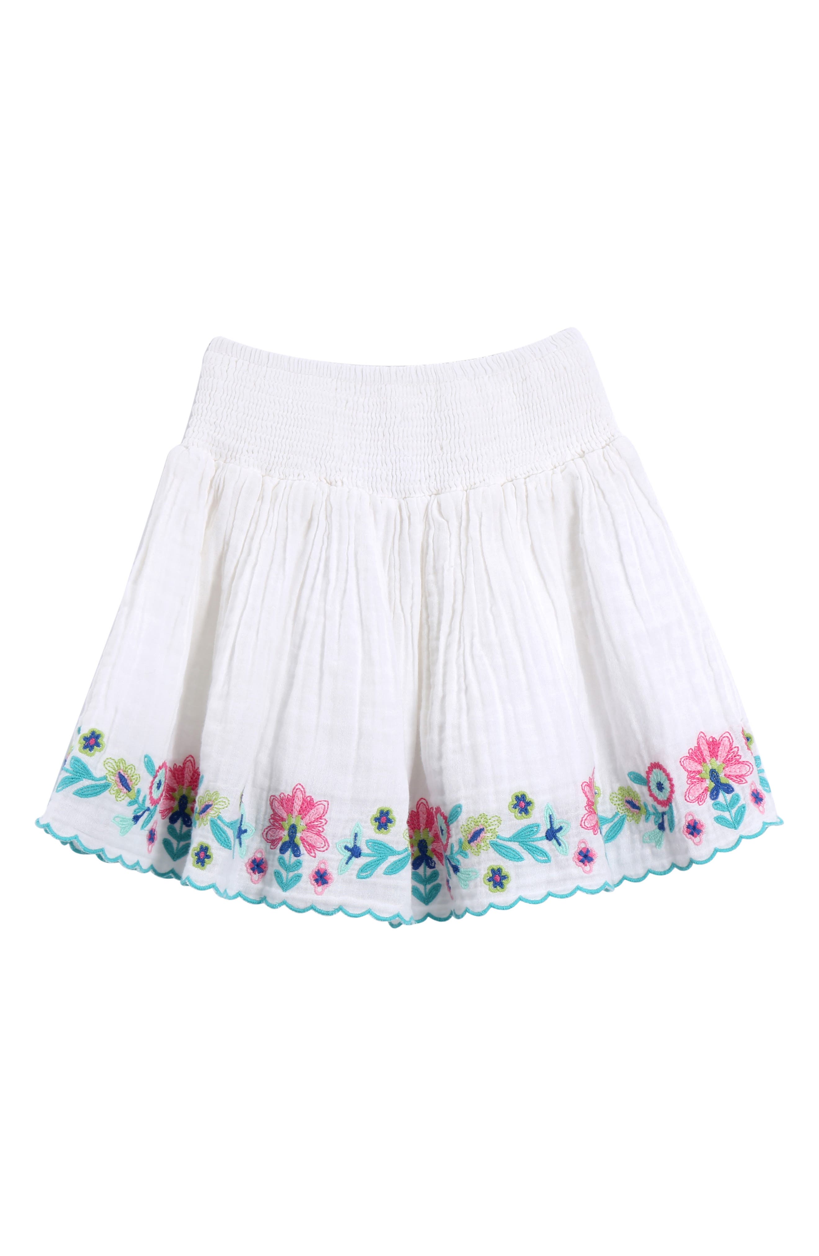 NWT Toddler Girls Blue White Print Skirt 2T 