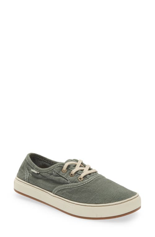 Sanuk Avery Lace-Up Hemp Sneaker in Slate at Nordstrom, Size 6