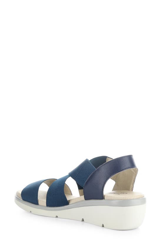 Shop Fly London Noli Slingback Wedge Sandal In Ocean Mousse