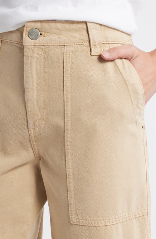 Shop Treasure & Bond Cotton Blend Utility Pants In Tan Travertine